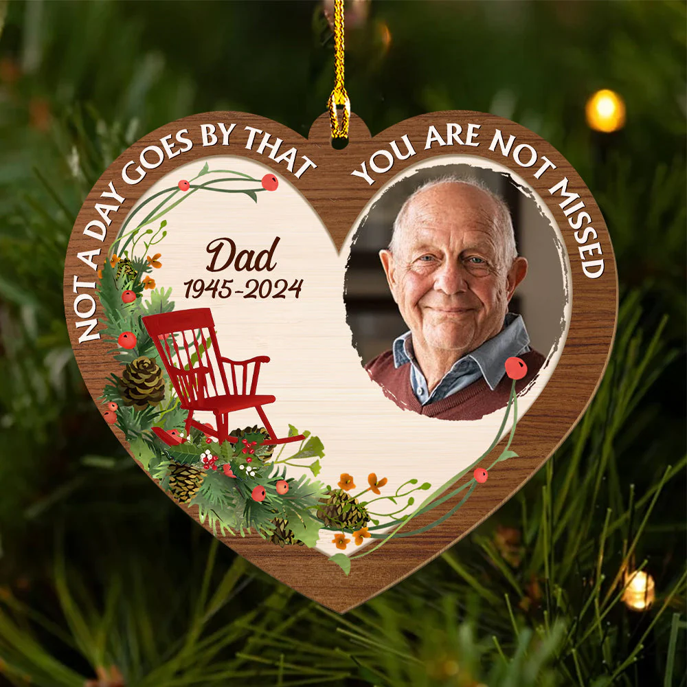 Although You Cannot See Me - Personalized Custom Wood Ornament - Image 5