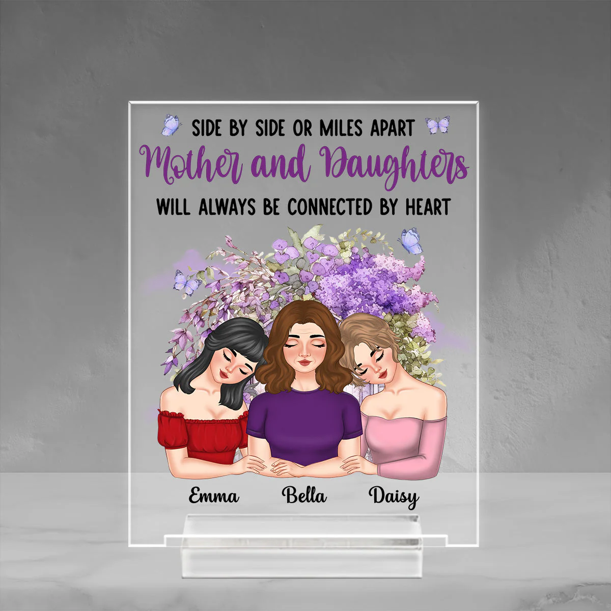 Always Be Connected - Personalized Custom Acrylic Plaque With Base - Image 3
