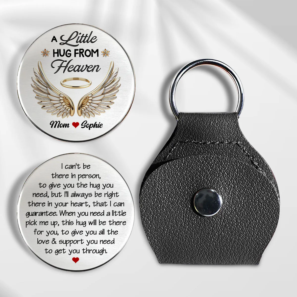Always Be Right There In Your Heart - Personalized Custom Pocket Hug - Image 3