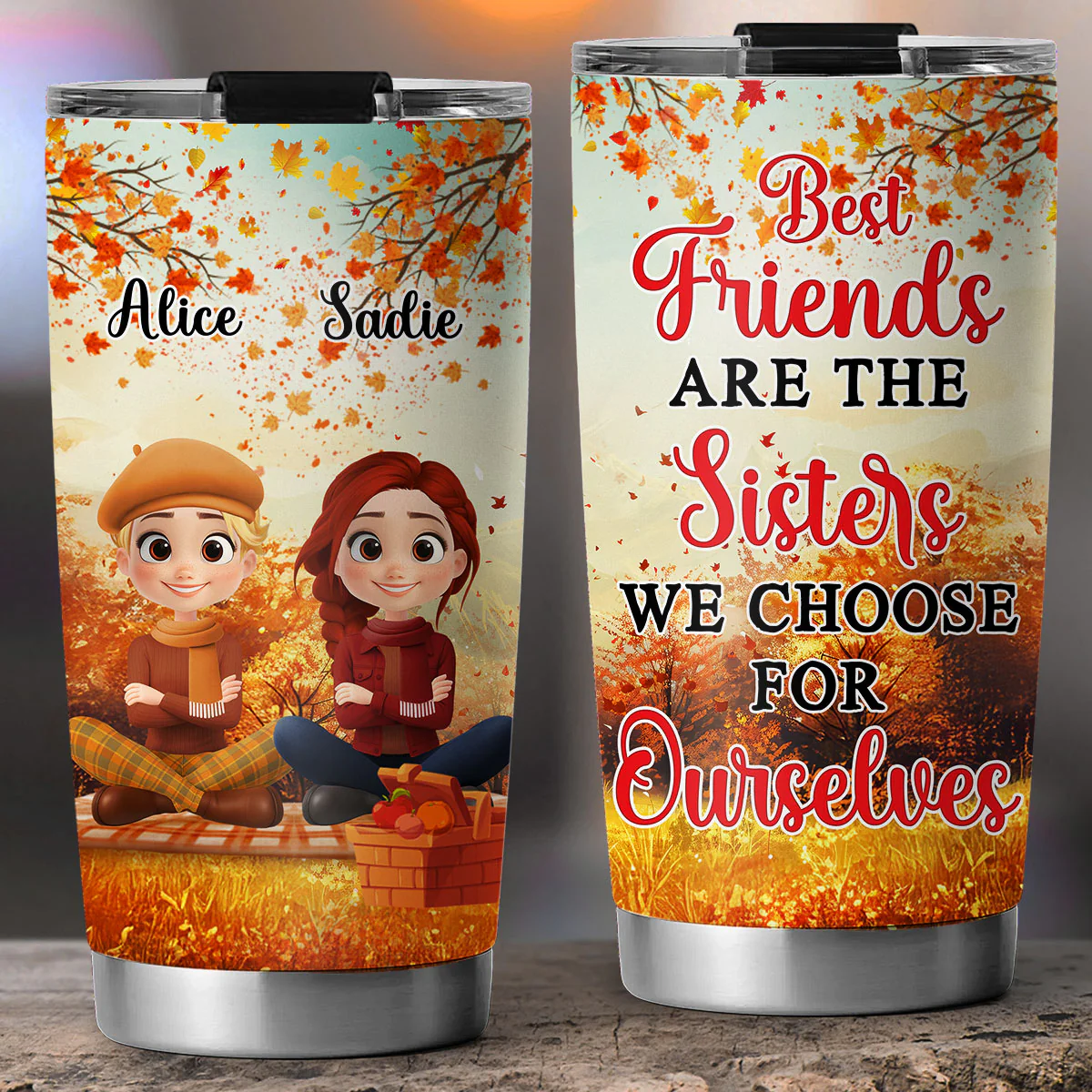 Always Choose You Fall Season - Personalized Custom Tumbler - Image 4