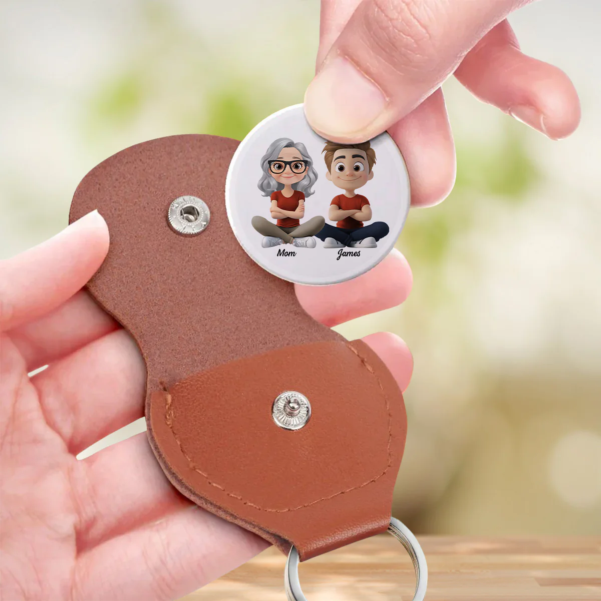Always Choose You My Son - Personalized Custom Pocket Hug - Image 5