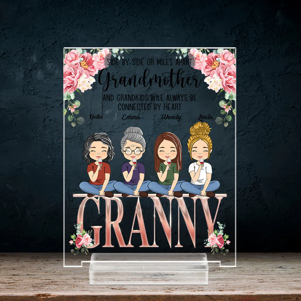 Always Close To The Heart - Personalized Custom Acrylic Plaque With Base - Image 3