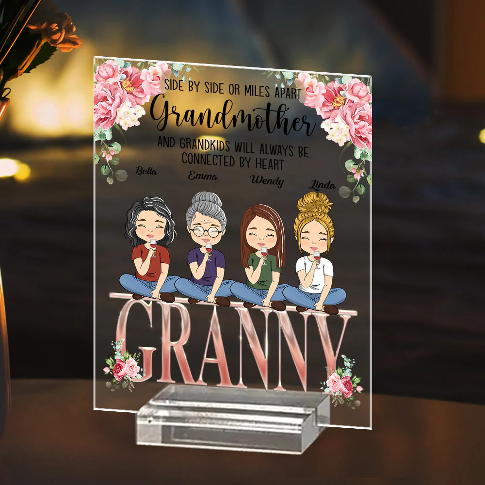 Always Close To The Heart - Personalized Custom Acrylic Plaque With Base - Image 4