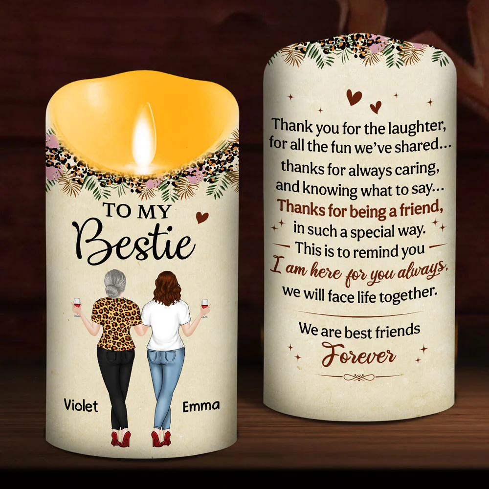 Always Here For You - Personalized Custom LED Candle