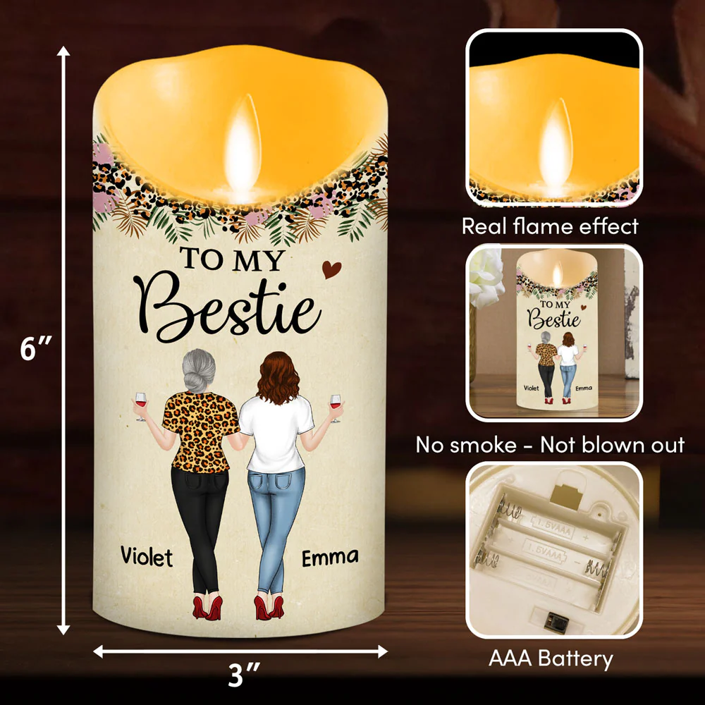Always Here For You - Personalized Custom LED Candle - Image 6