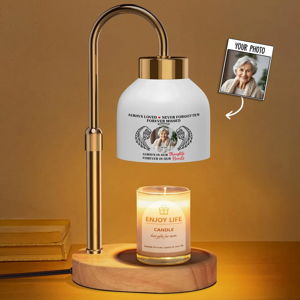 Always In Our Thoughts  - Personalized Custom Candle Warmer Lamp - Image 2