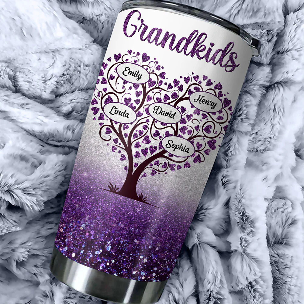Always Love My Grandkids - Personalized Custom Tumbler - Image 2