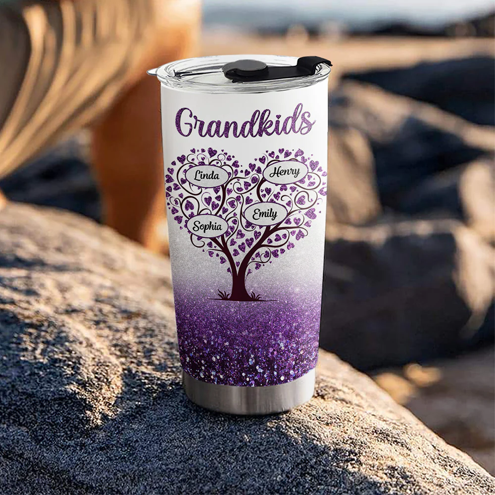 Always Love My Grandkids - Personalized Custom Tumbler - Image 5