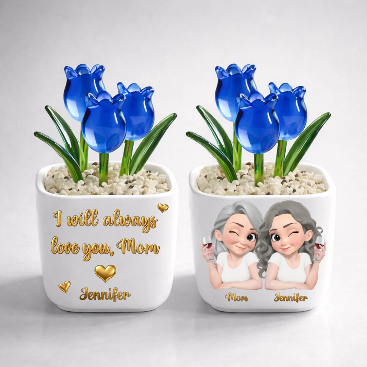 Always Love You - Personalized Custom Glass Everlasting Tulips - Image 6