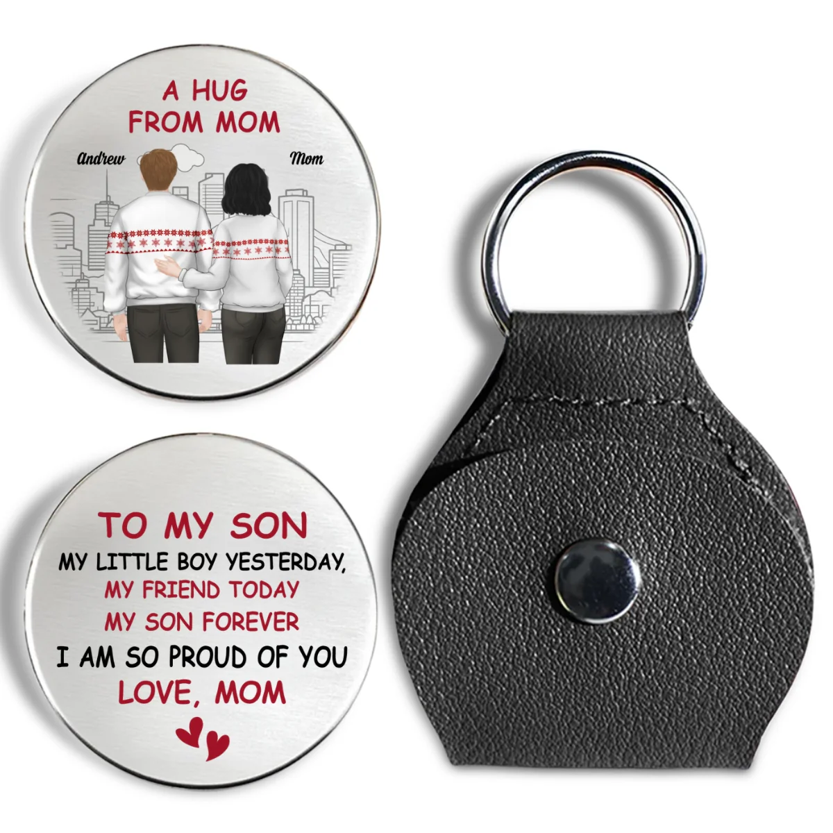 Always My Baby Boy - Personalized Custom Pocket Hug - Image 7