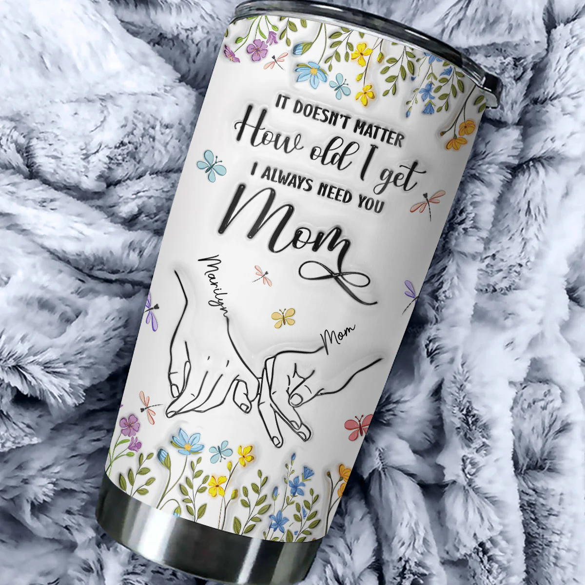Always Need You Mom - Personalized Custom 3D Inflated Effect Tumbler - Image 2