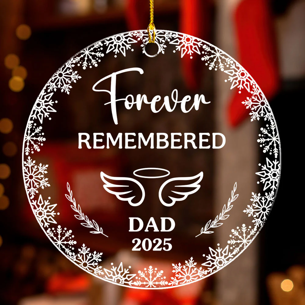 Always With Me In Spirit - Personalized Custom Acrylic Ornament - Image 3