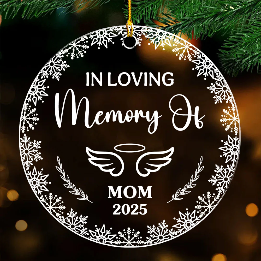 Always With Me In Spirit - Personalized Custom Acrylic Ornament - Image 5