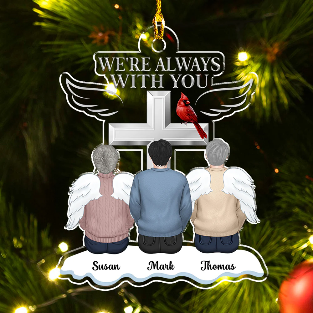 Always With You - Personalized Custom Acrylic Ornament - Image 2