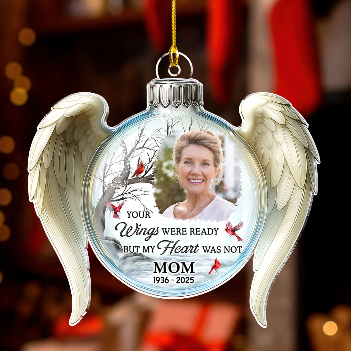Your Love Still Lives Here - Personalized Custom Acrylic Ornament - Image 2