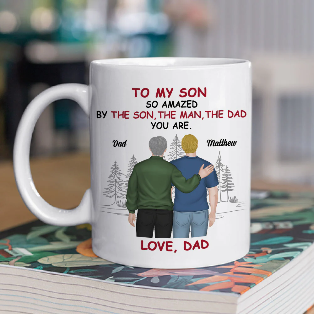 Amazing Son - Personalized Custom Coffee Mug - Image 2