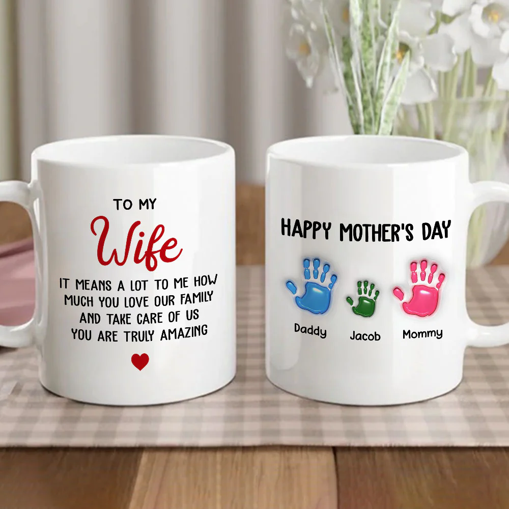 Amazing Wife - Personalized Custom 3D Inflated Effect Mug - Image 2