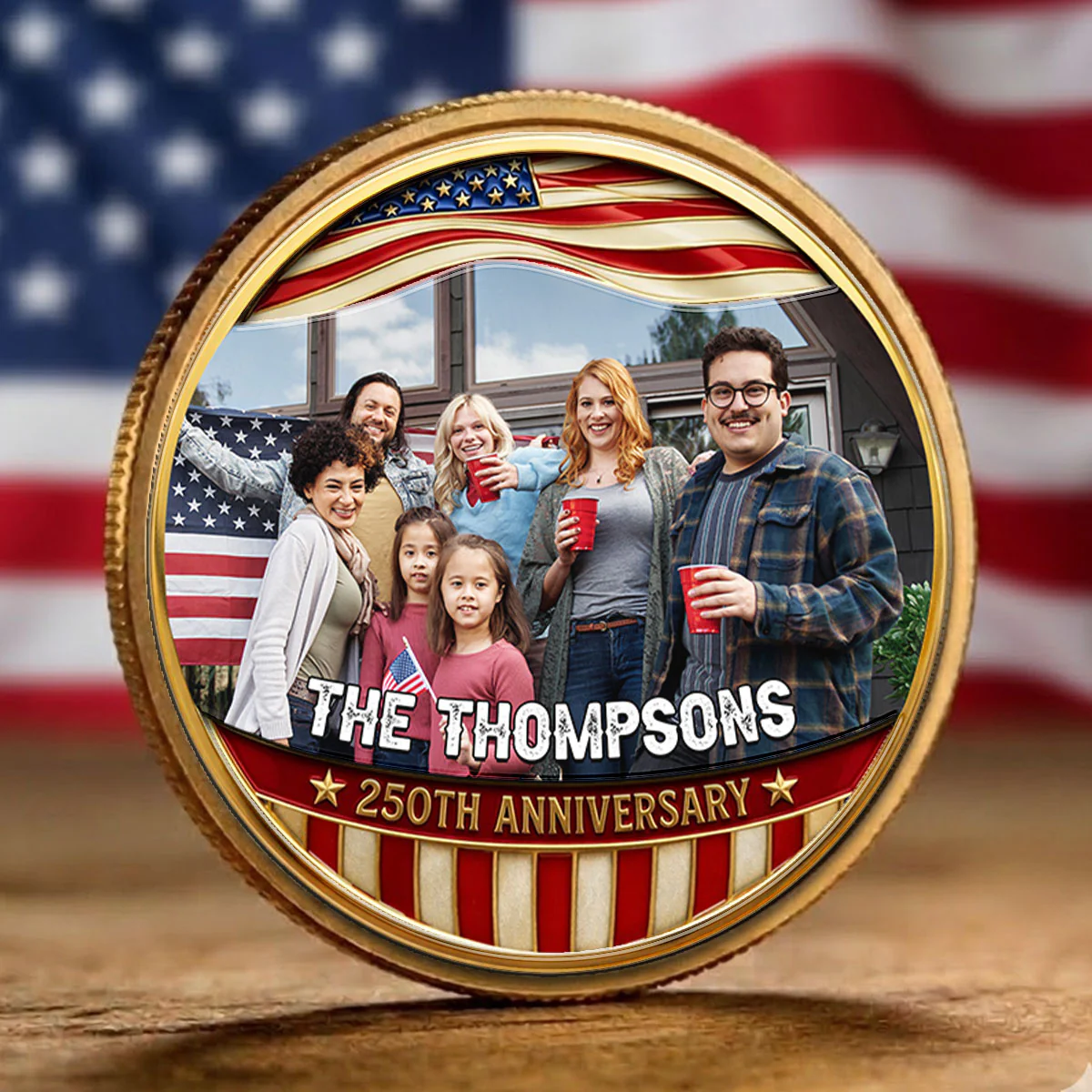 America 250 Legacy Family - Personalized Custom Commemorative Keepsake Coin - Image 6
