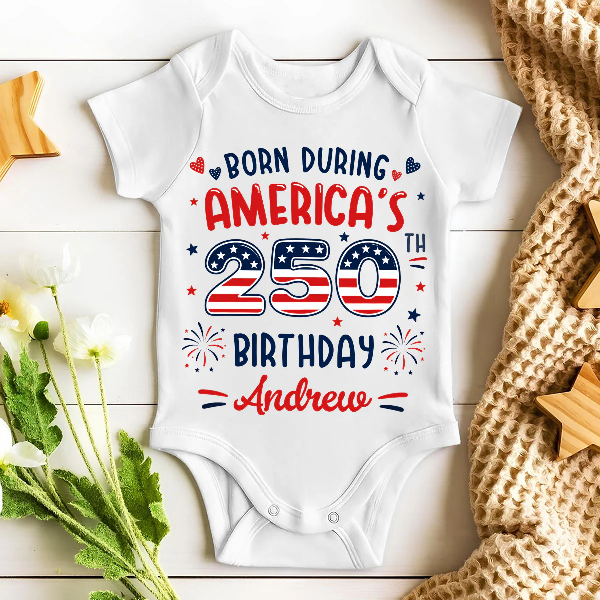 American Baby - Personalized Custom Baby Onesie - Image 5