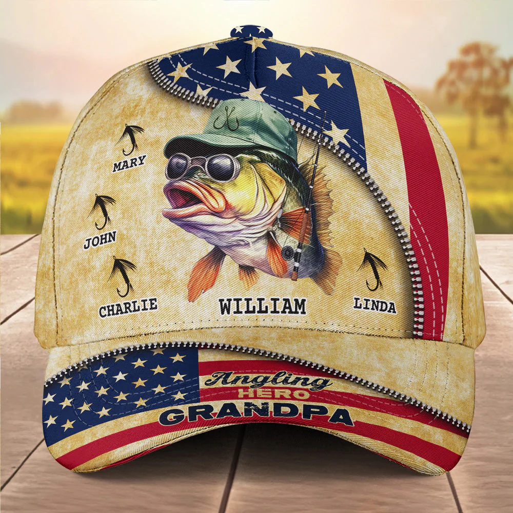 Angling Hero - Personalized Classic Cap - Image 2