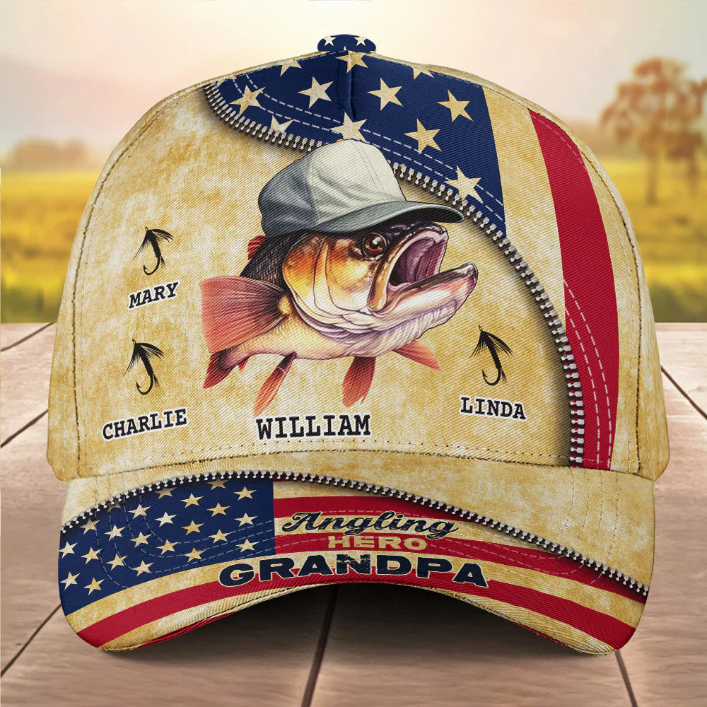 Angling Hero - Personalized Classic Cap - Image 3