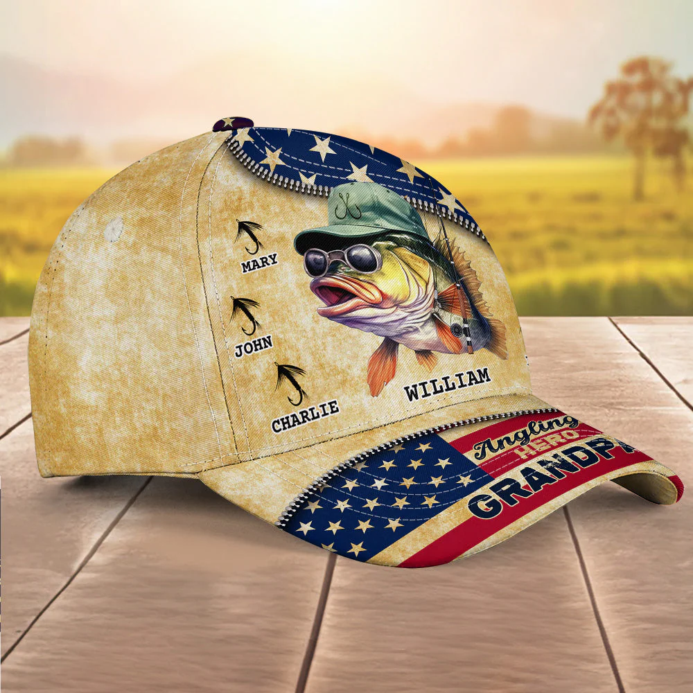 Angling Hero - Personalized Classic Cap - Image 4