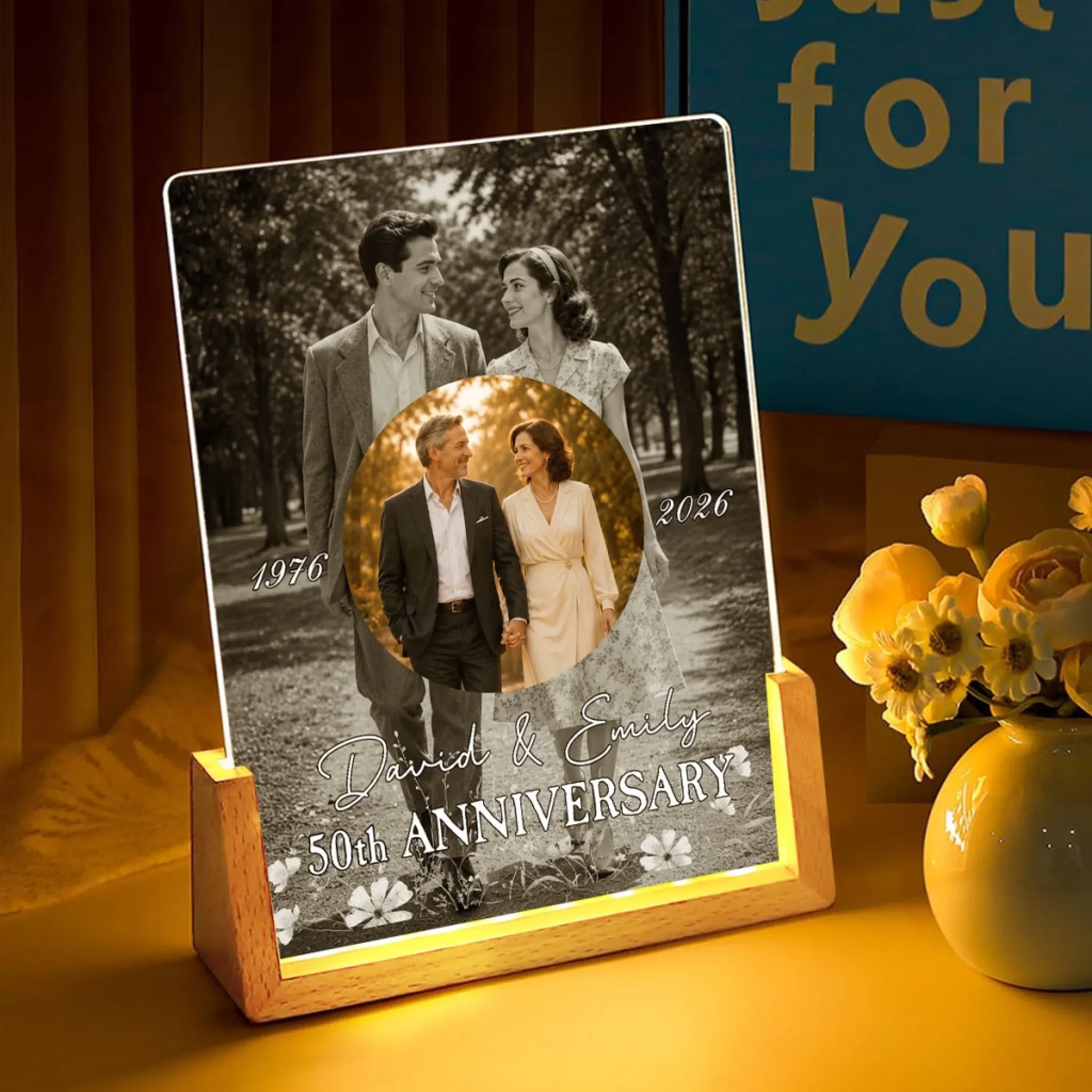 Anniversary Gift - Personalized Custom Night Light - Image 3