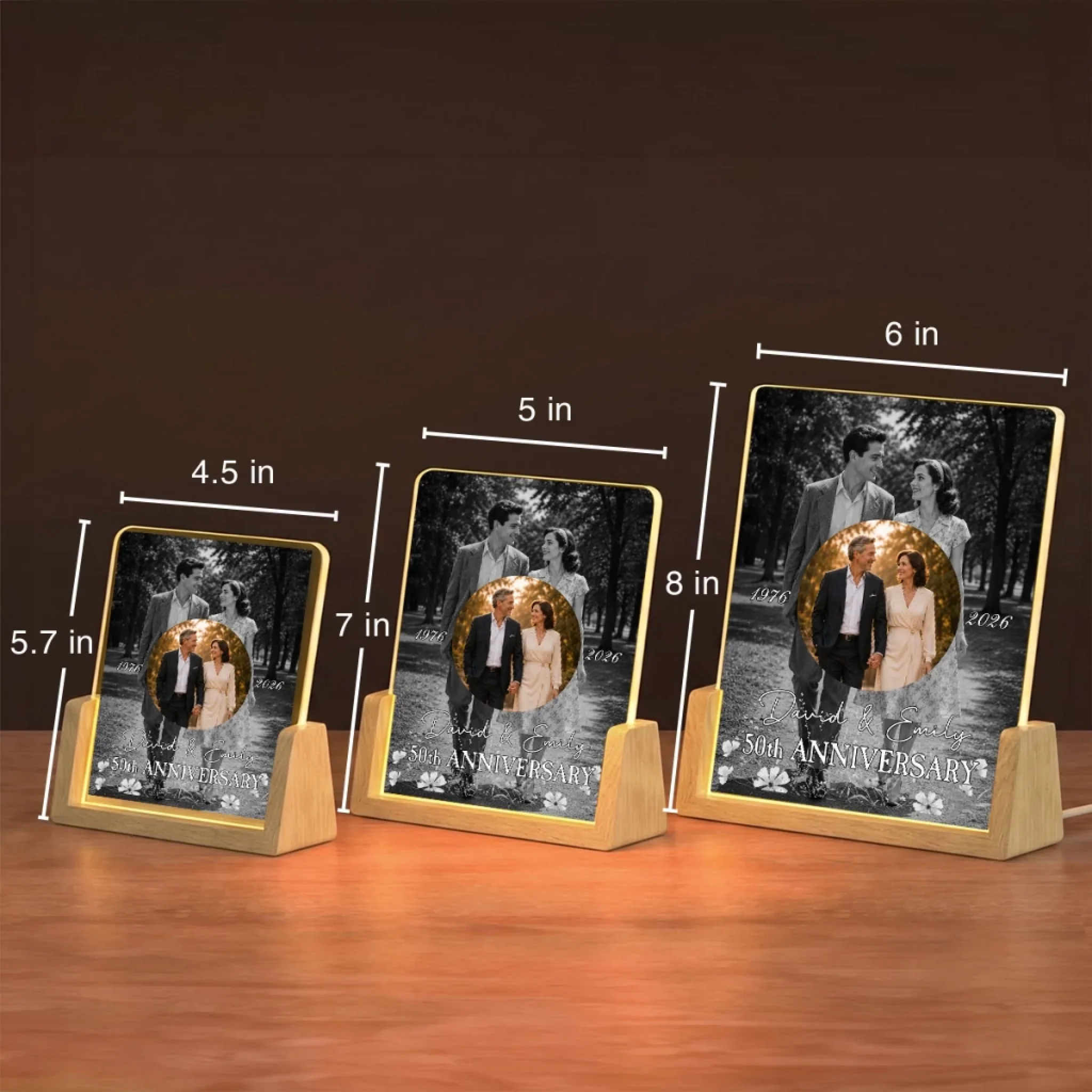 Anniversary Gift - Personalized Custom Night Light - Image 6