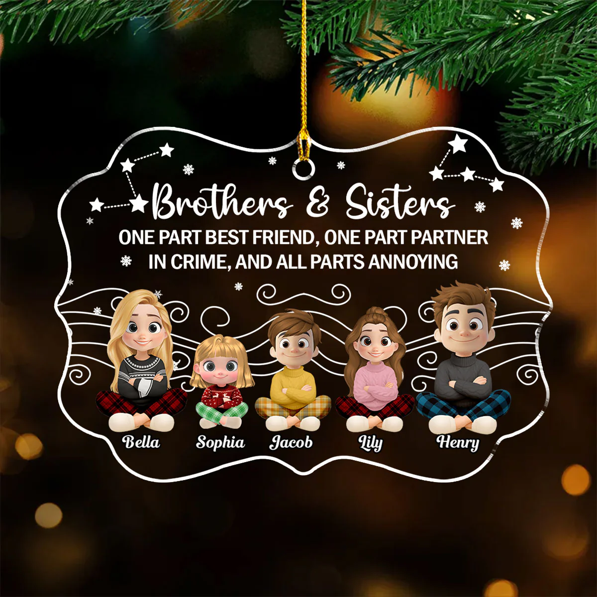 Annoying But Always My Person - Personalized Custom Acrylic Ornament - Image 3