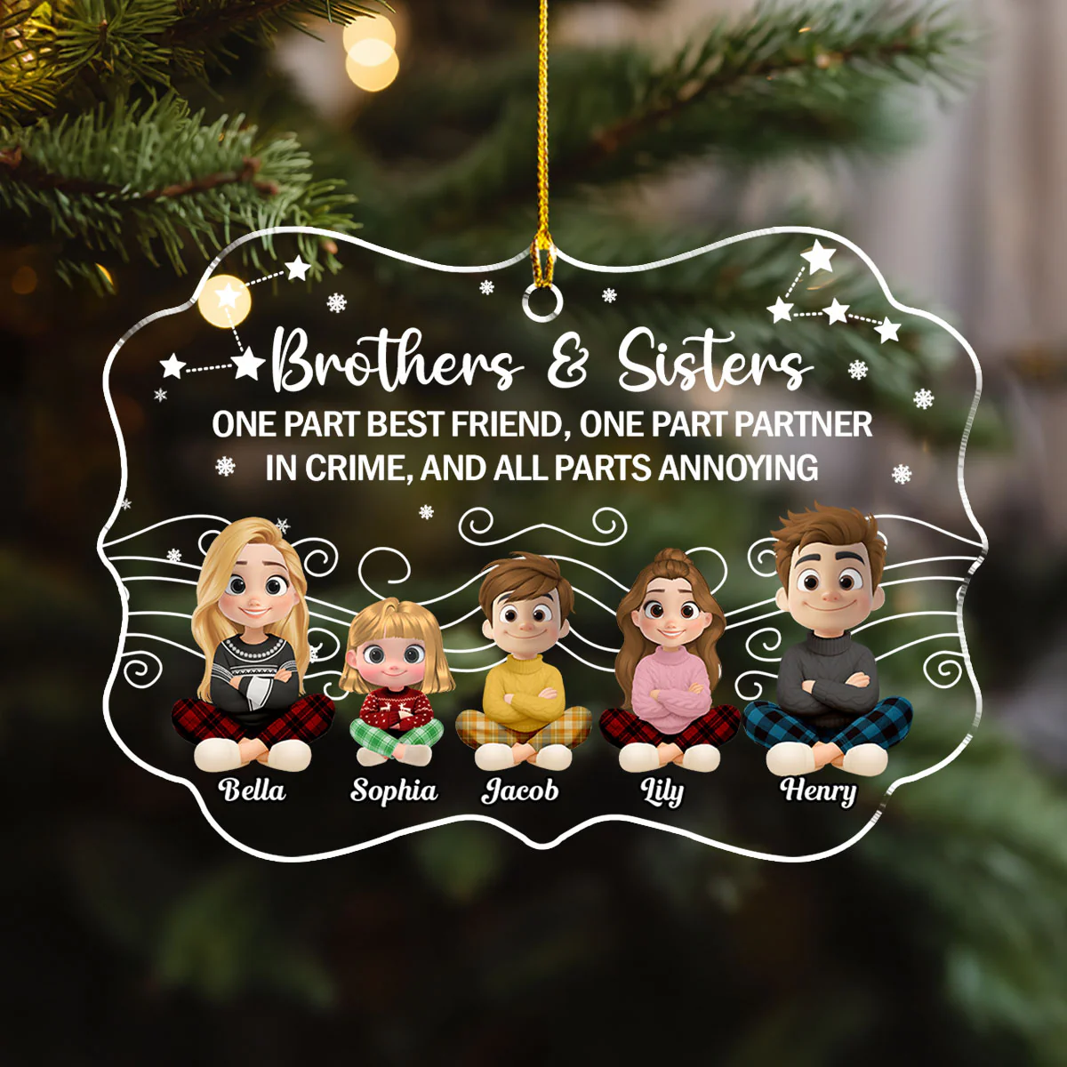Annoying But Always My Person - Personalized Custom Acrylic Ornament - Image 4
