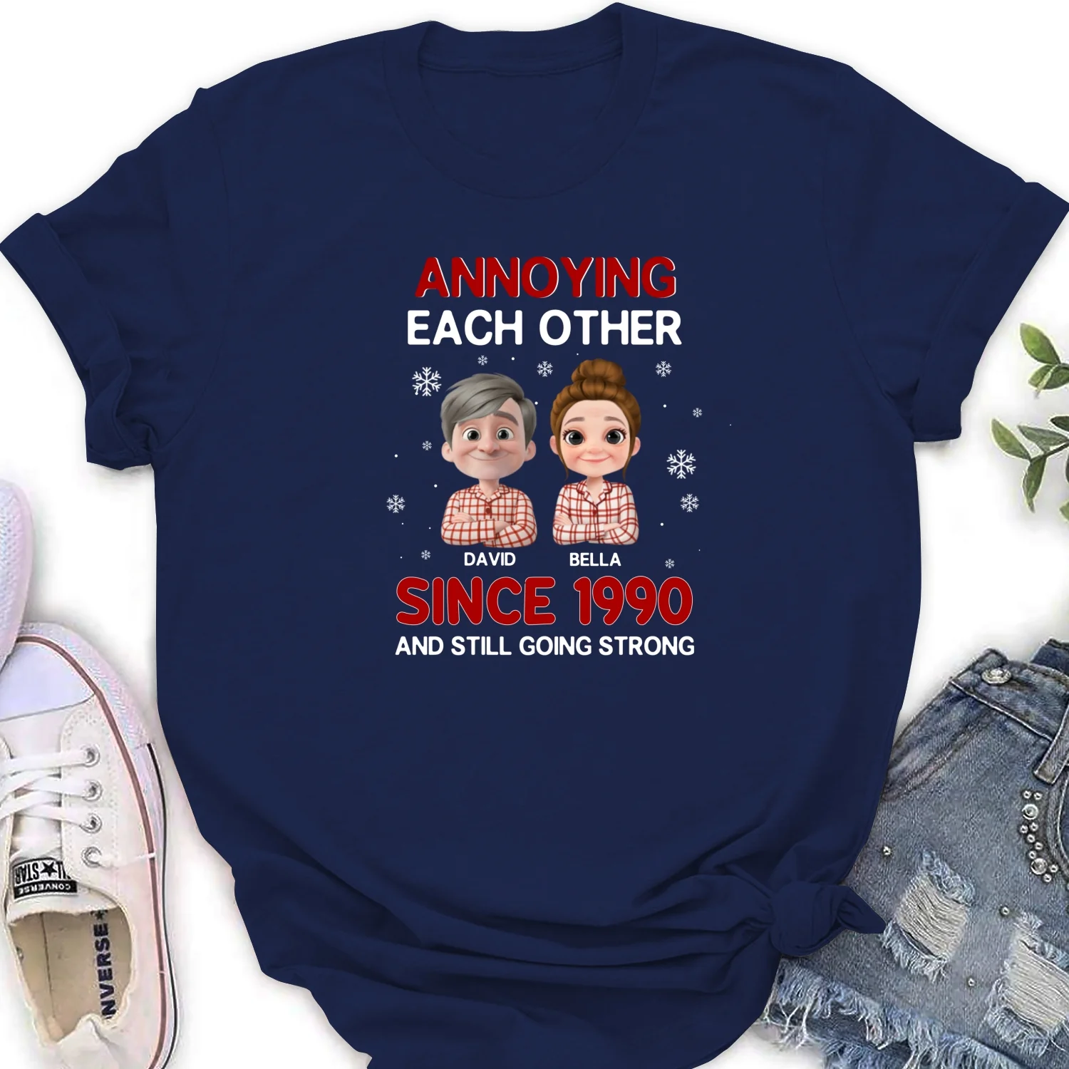 Annoying Each Other Christmas - Personalized Custom Shirt - Image 19