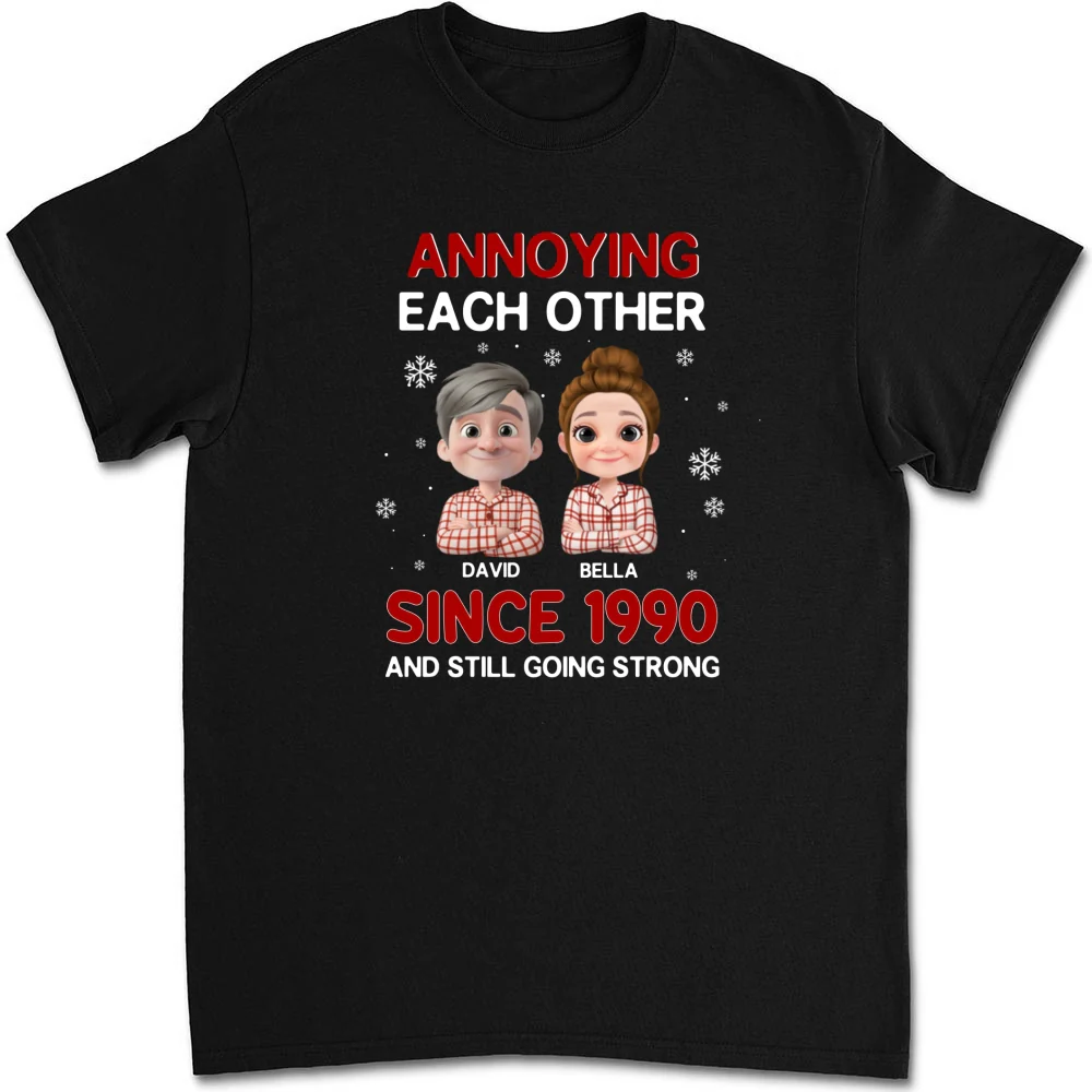 Annoying Each Other Christmas - Personalized Custom Shirt - Image 7