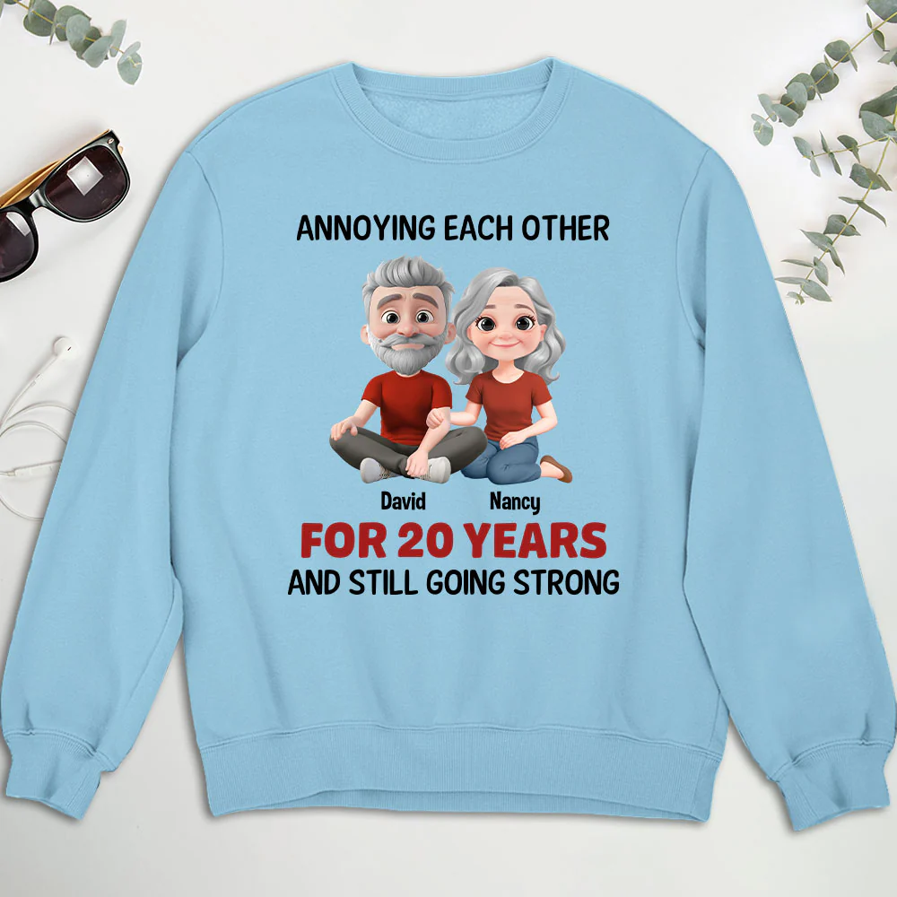 Annoying Each Other Couple - Personalized Custom Shirt - Image 3