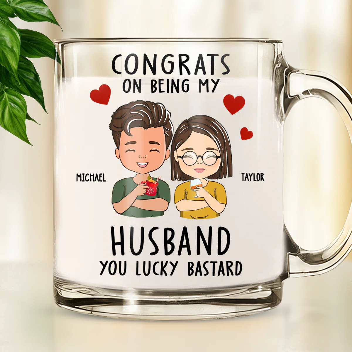 Annoying Each Other - Personalized Custom Glass Mug