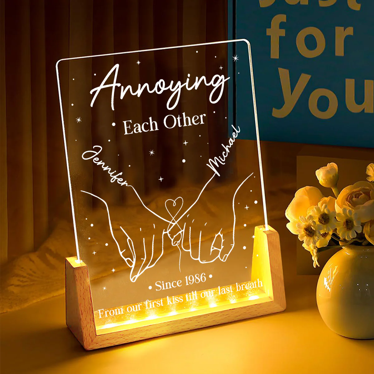 Annoying each Other - Personalized Custom Night Light - Image 2