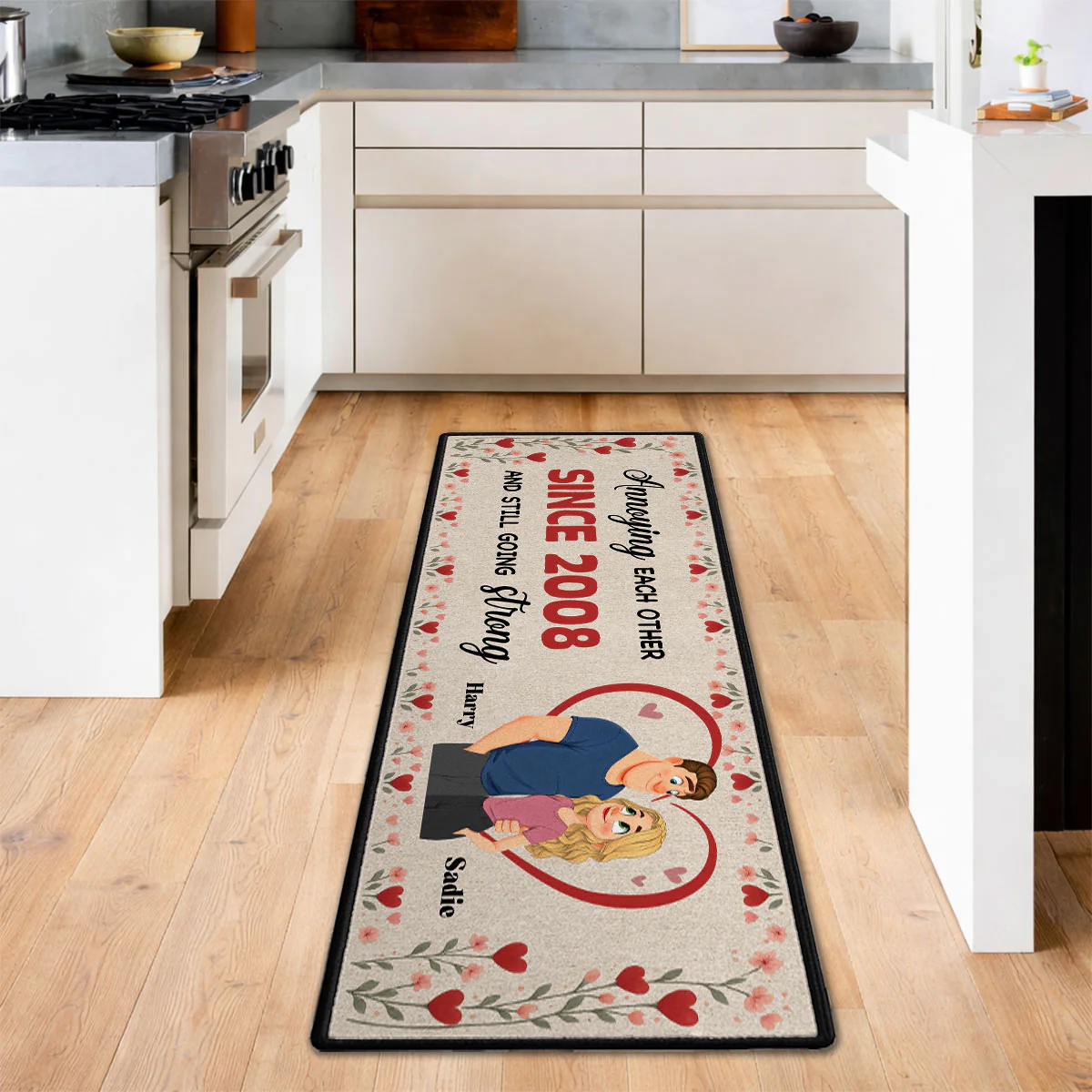 Annoying Each Other - Personalized Custom Runner Rug - Image 5
