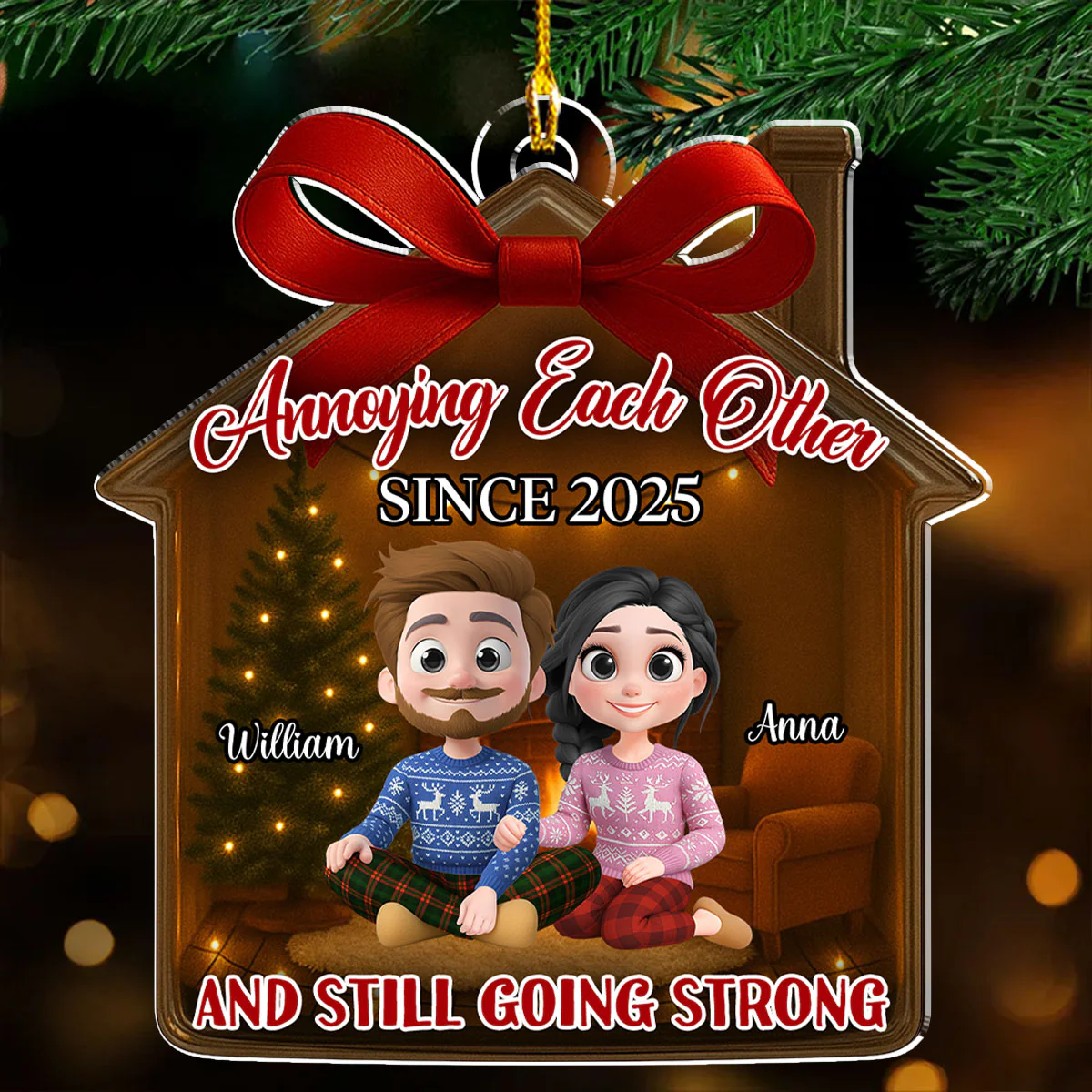Annoying - Personalized Custom Acrylic Ornament - Image 2