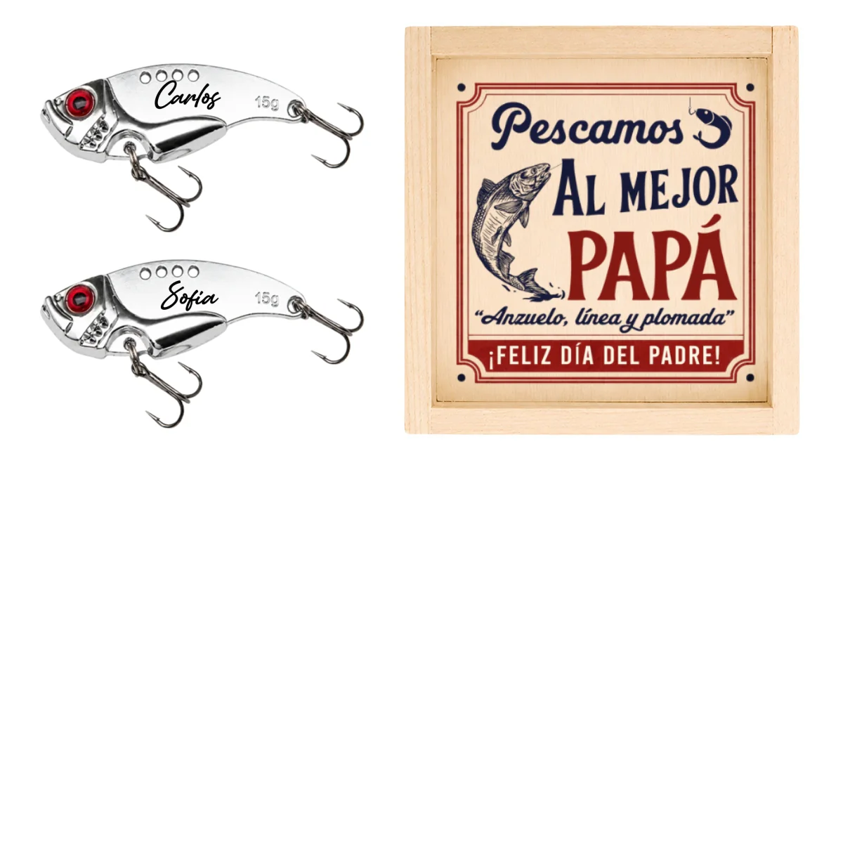 Anzuelo, Línea y Plomada - Señuelo de Pesca Personalizado - Image 14