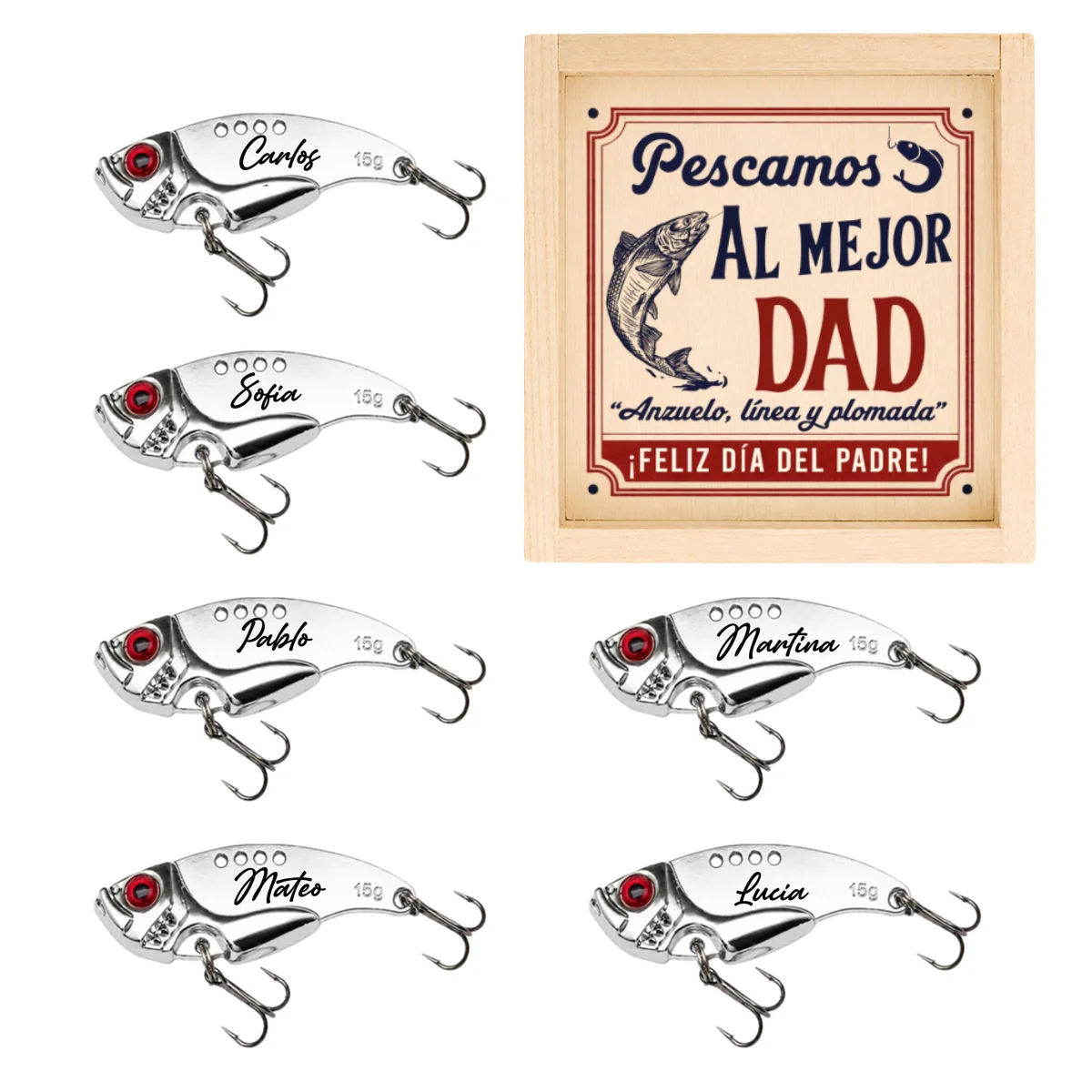 Anzuelo, Línea y Plomada - Señuelo de Pesca Personalizado - Image 6