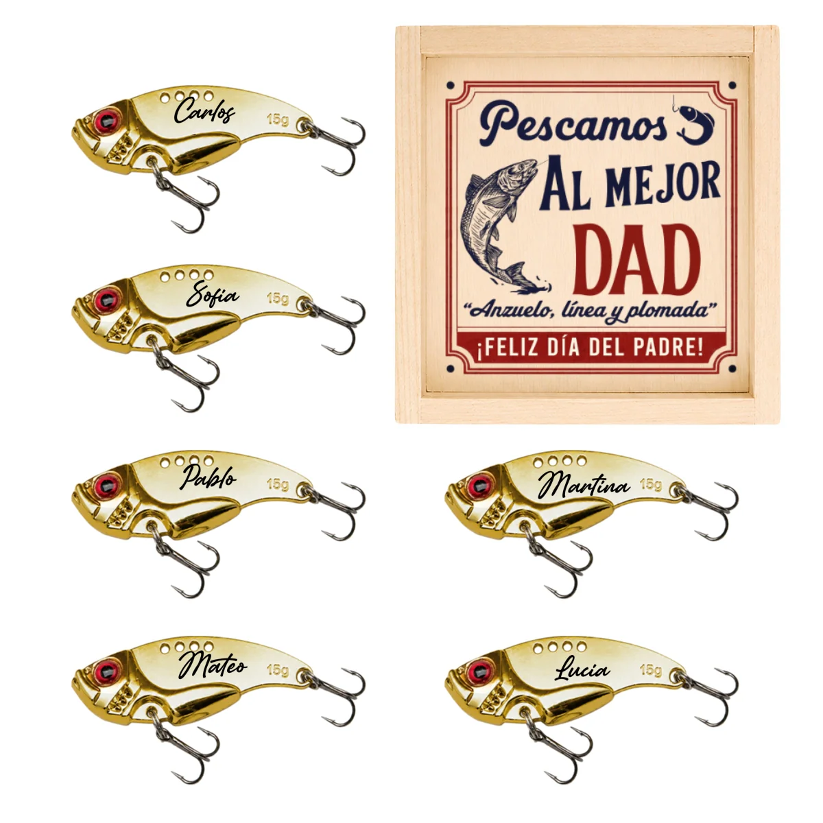 Anzuelo, Línea y Plomada - Señuelo de Pesca Personalizado - Image 7