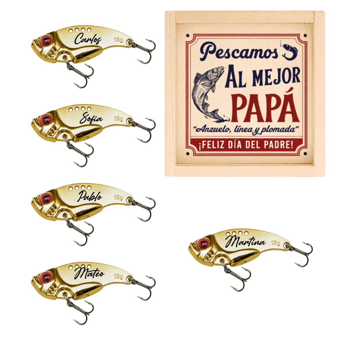 Anzuelo, Línea y Plomada - Señuelo de Pesca Personalizado - Image 9