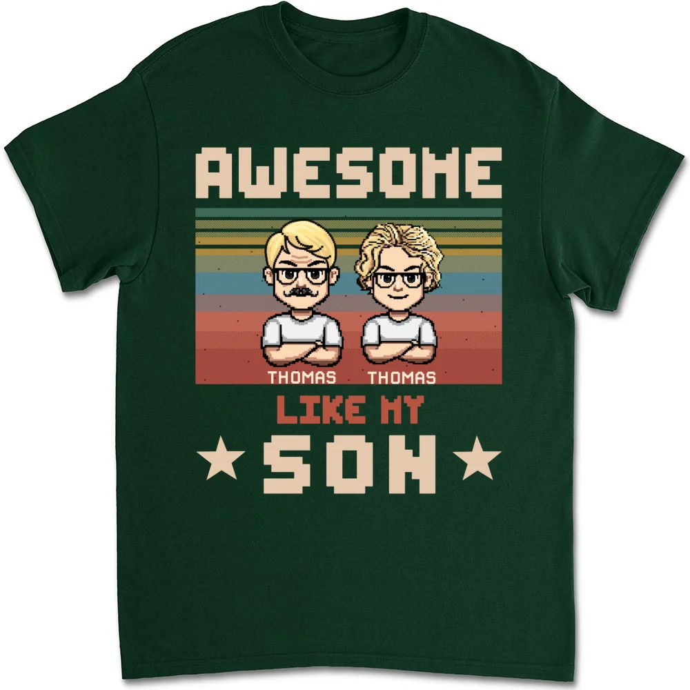 Awesome Dad And Awesome Daughter - Personalized Custom Shirt - Image 10