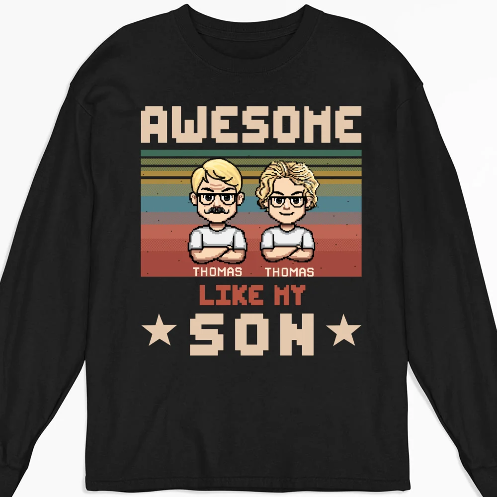 Awesome Dad And Awesome Daughter - Personalized Custom Shirt - Image 12