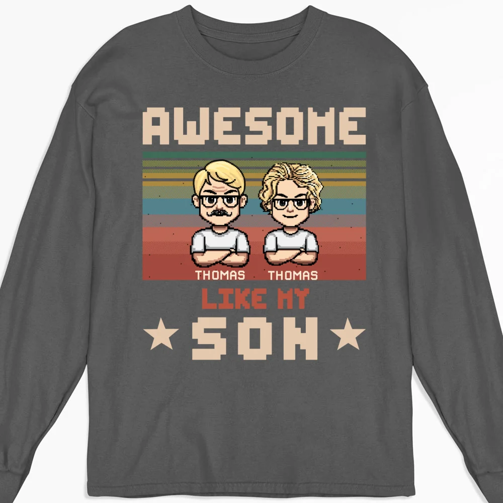 Awesome Dad And Awesome Daughter - Personalized Custom Shirt - Image 13
