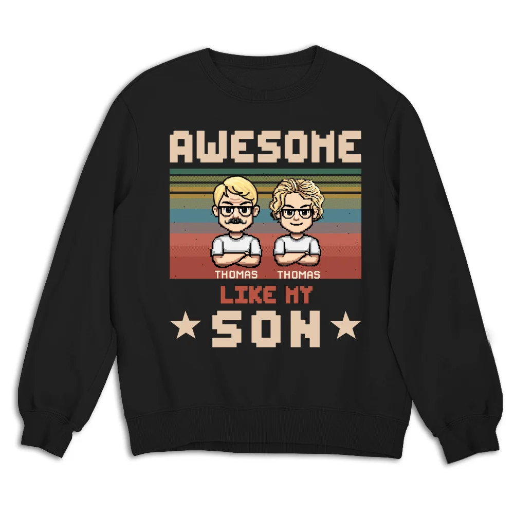 Awesome Dad And Awesome Daughter - Personalized Custom Shirt - Image 15