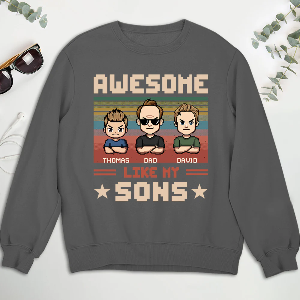 Awesome Dad And Awesome Daughter - Personalized Custom Shirt - Image 7