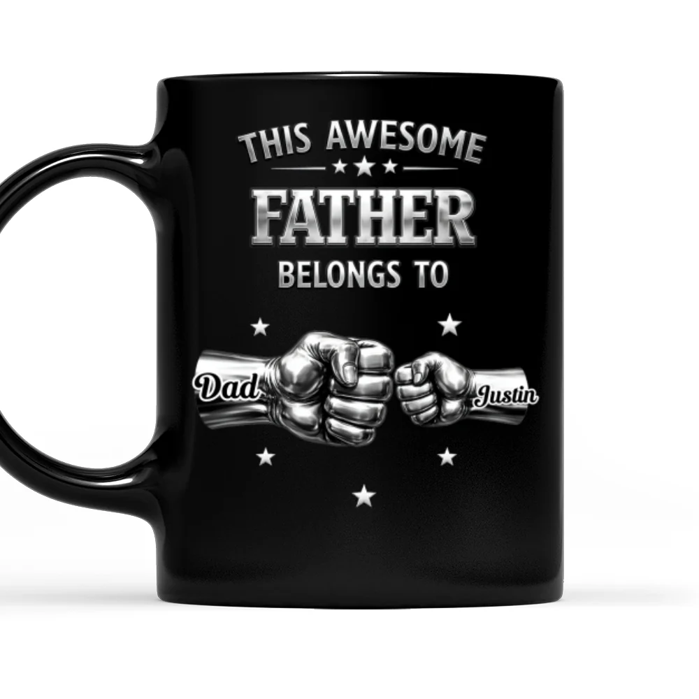 Awesome Father - Personalized Custom 3D Inflated Effect Mug - Image 9
