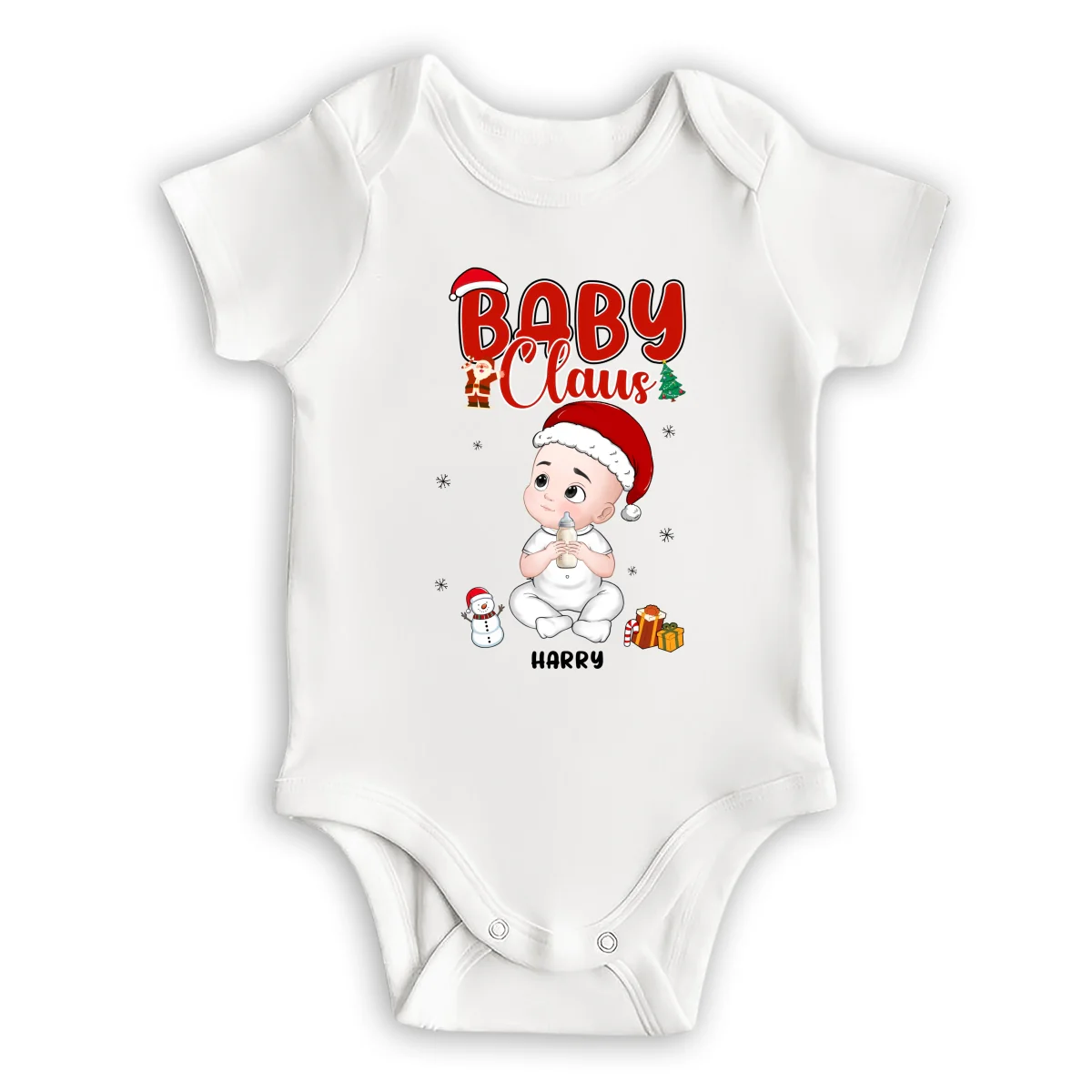 Baby Claus - Personalized Custom Baby Onesie - Image 6
