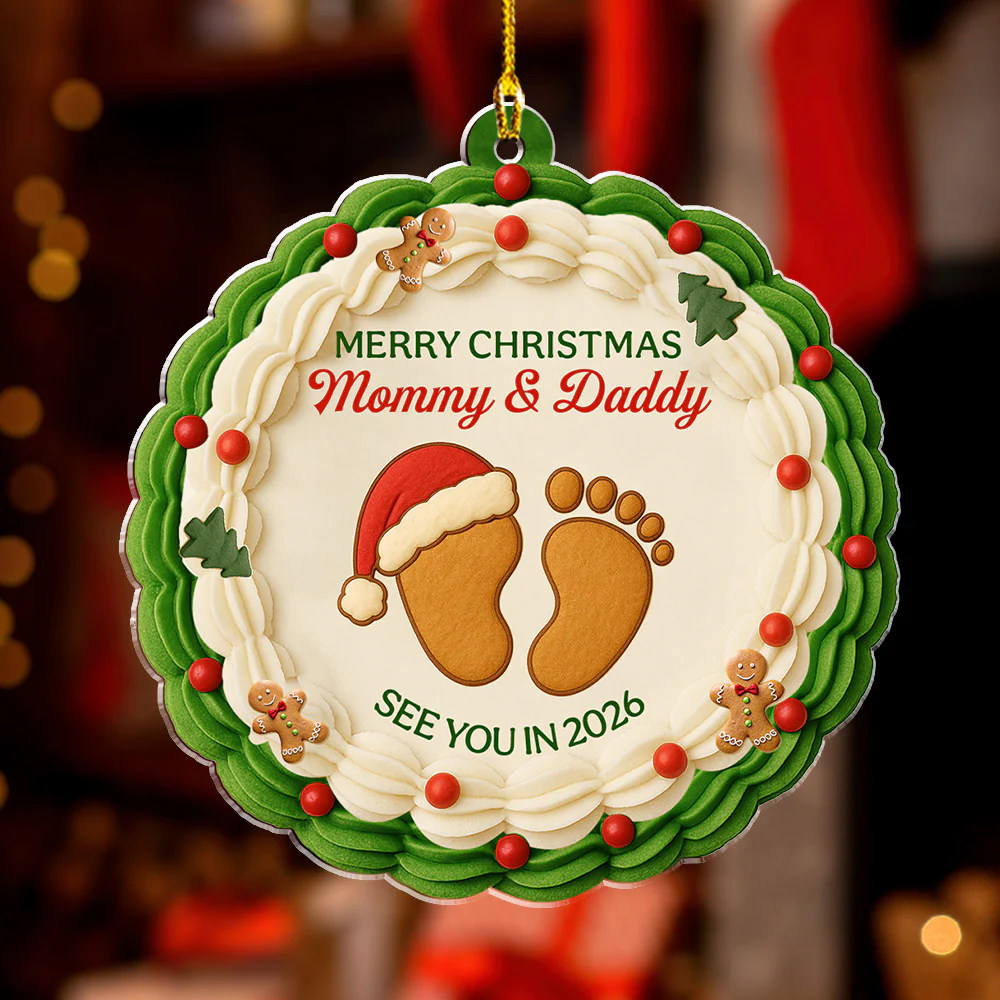 Baby Expecting See You - Personalized Custom Acrylic Ornament