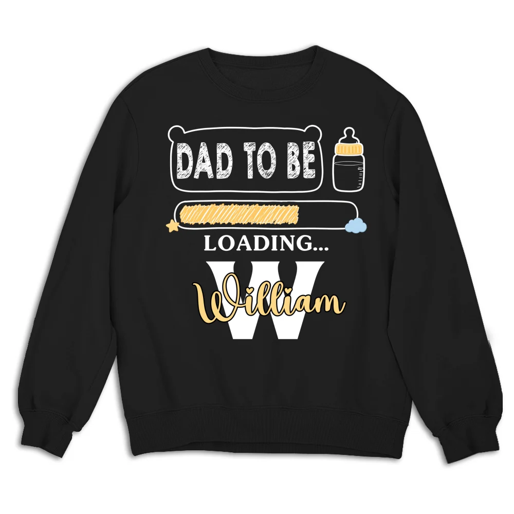 Baby Loading Dad - Personalized Custom Shirt - Image 14